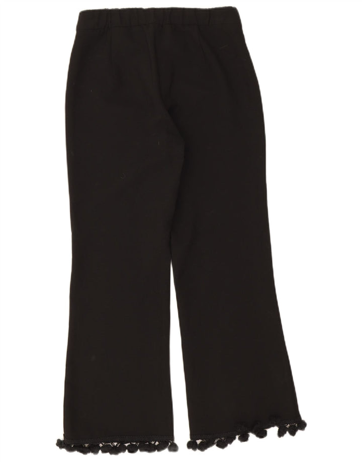 Skraćene ženske hlače Zara Bootcut XS W24 L24 crni poliester
