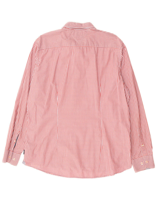 TOMMY HILFIGER Muška uska košulja 2XL crveni pamuk od ginghama