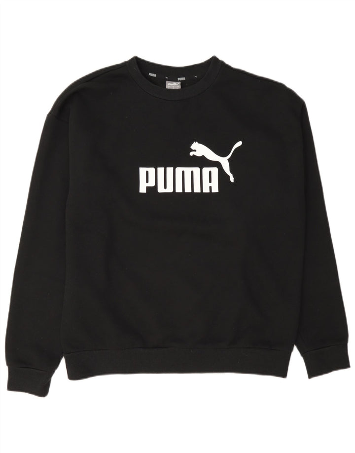 Puma ženski džemper s grafičkim motivima UK 14 srednje crni pamuk