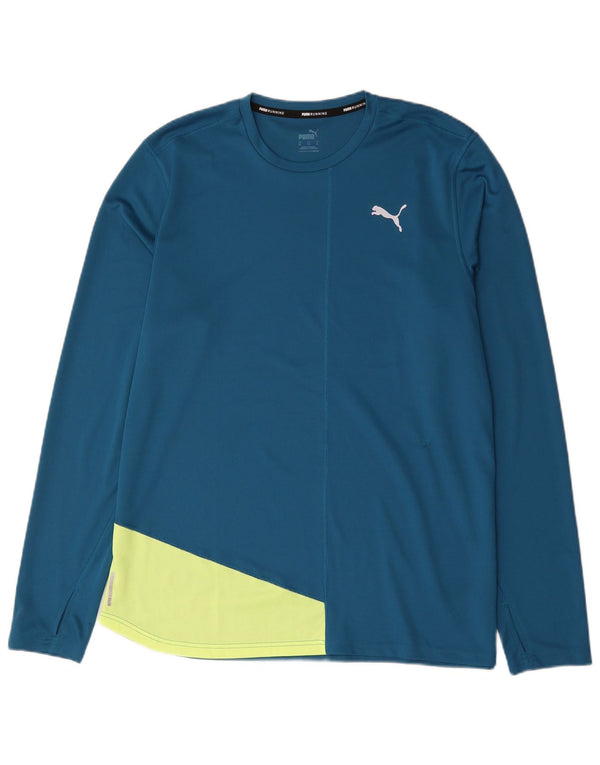 Puma muška majica dugih rukava XL plave boje