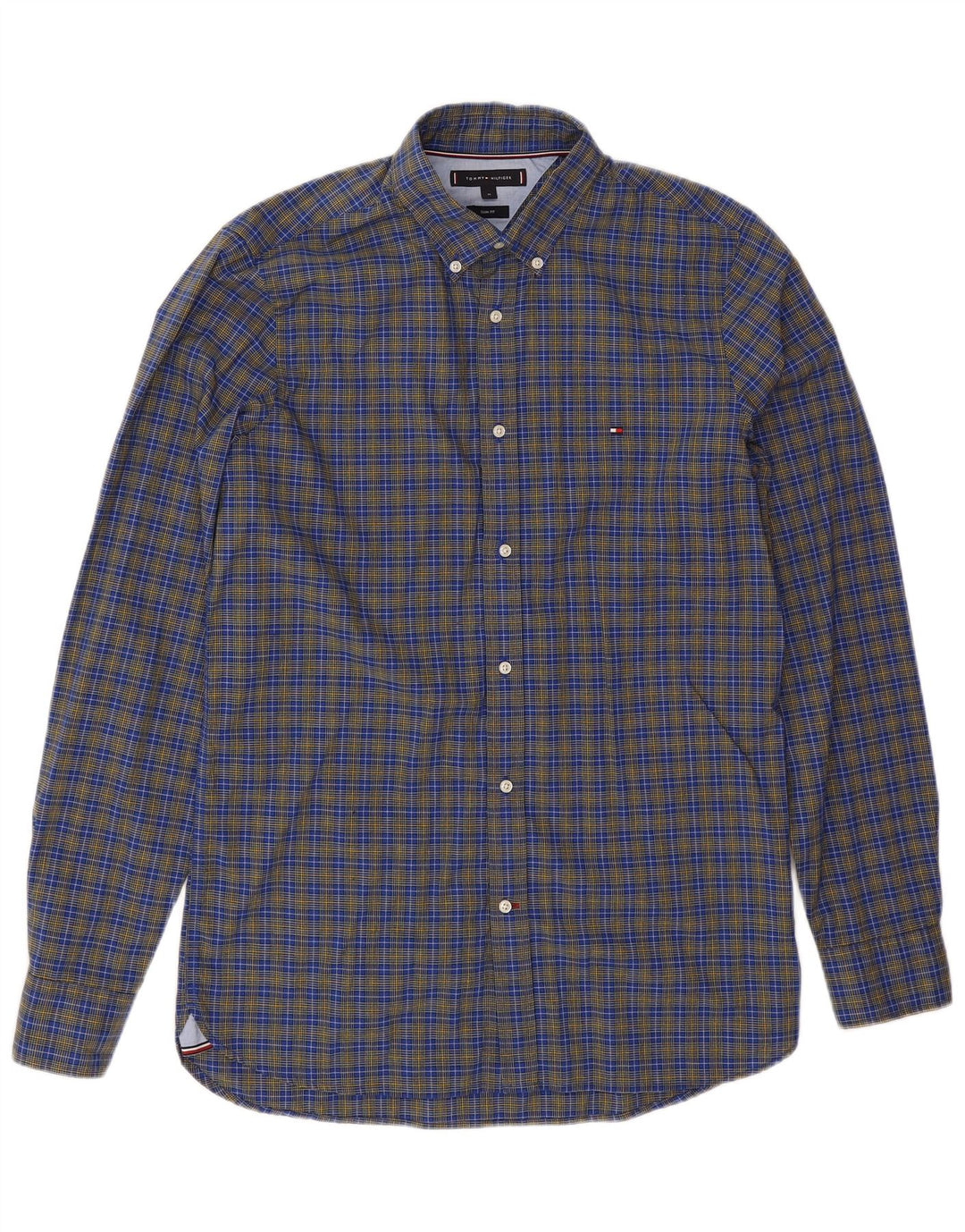 Tommy Hilfiger muška uska košulja srednje plave boje, pamuk