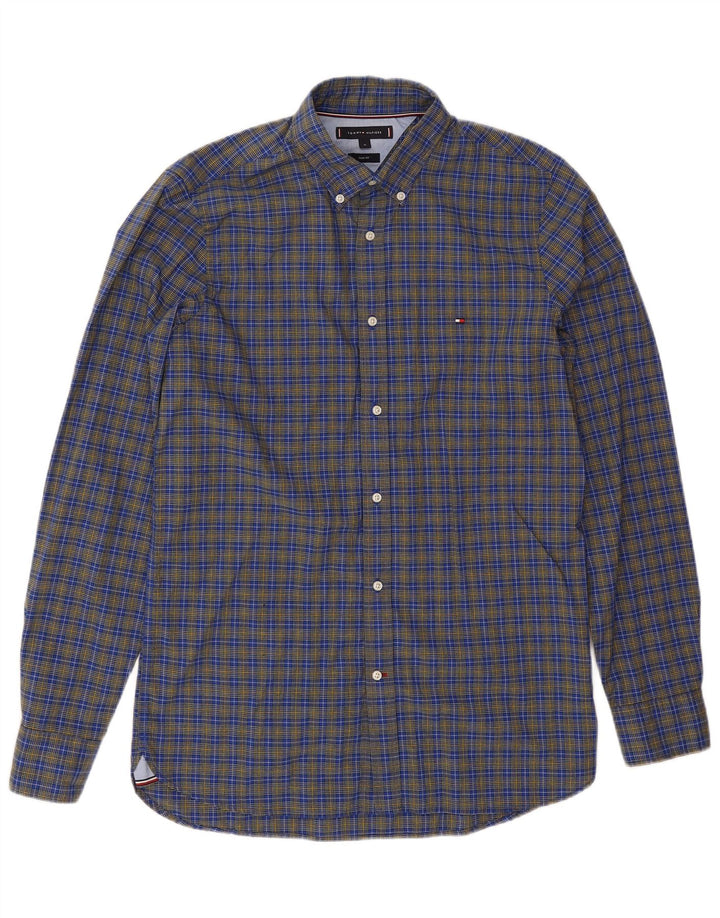 Tommy Hilfiger muška uska košulja srednje plave boje, pamuk