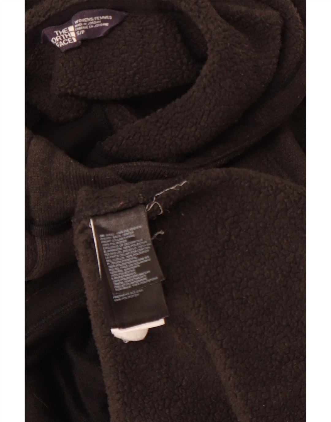 THE NORTH FACE Ženska majica s kapuljačom s dugmadima UK 10 Mali sivi poliester