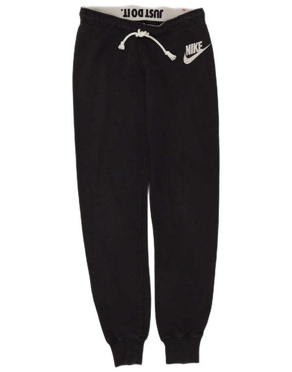 NIKE Ženska trenirka Hlače Joggers UK 10 Male crne pamučne hlače