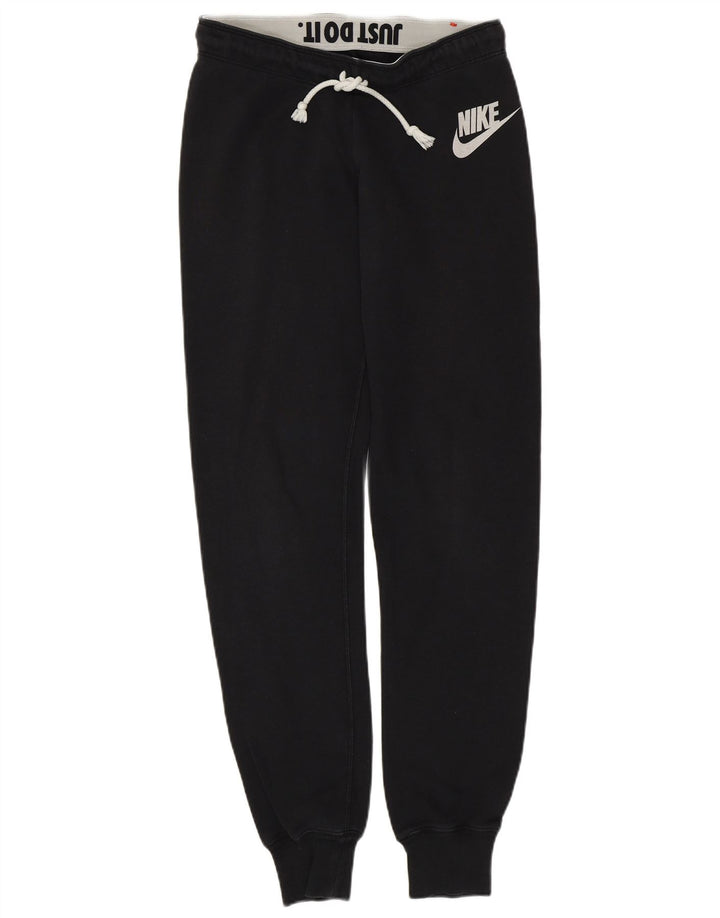 NIKE Ženska trenirka Hlače Joggers UK 10 Male crne pamučne hlače