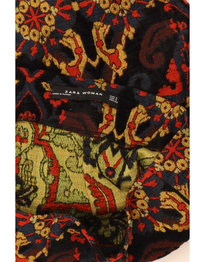 Zara ženska mini suknja mala W26 višebojni paisley akril