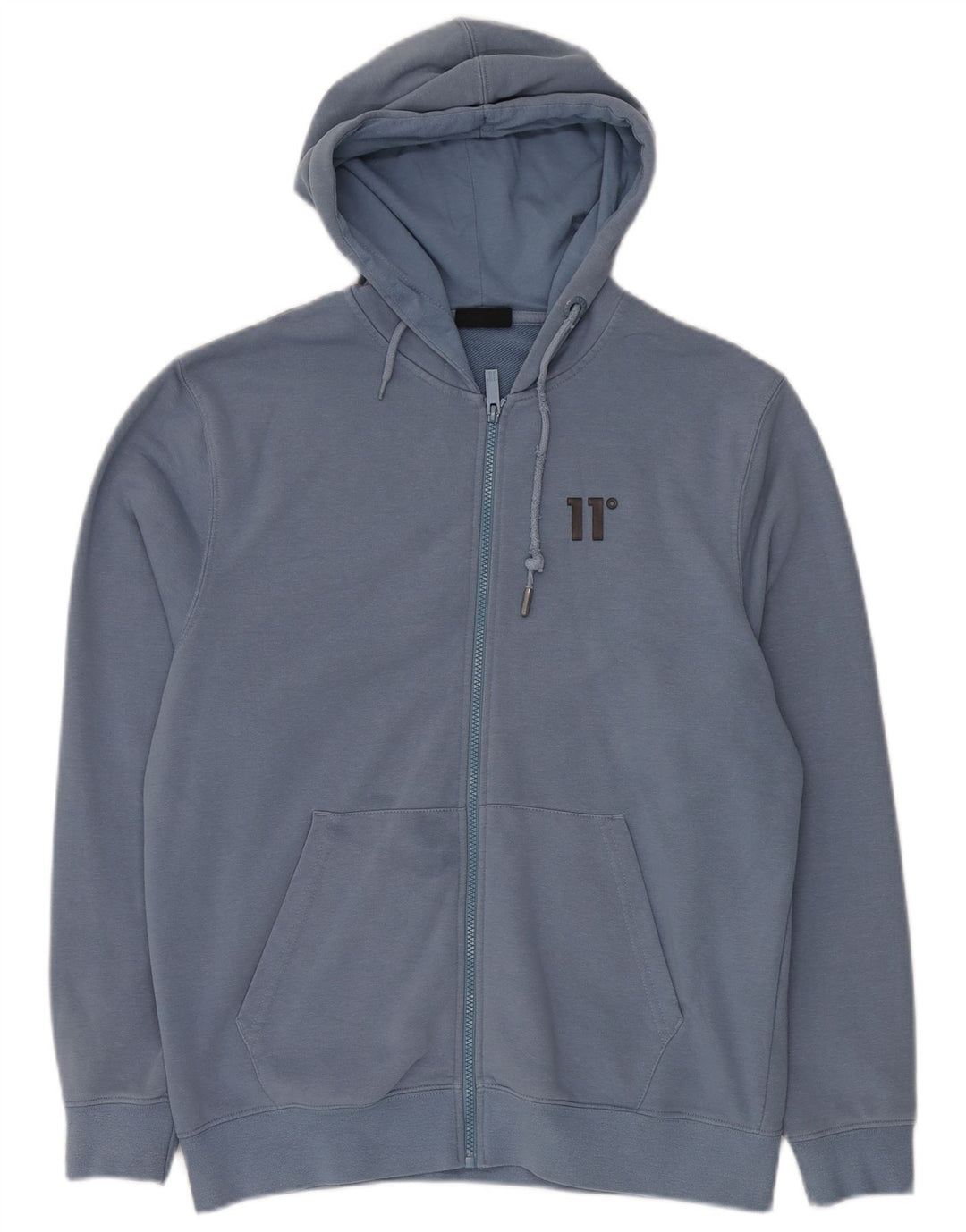 ELEVEN DEGREES Muški pulover s kapuljačom s patentnim zatvaračem Mali plavi pamuk