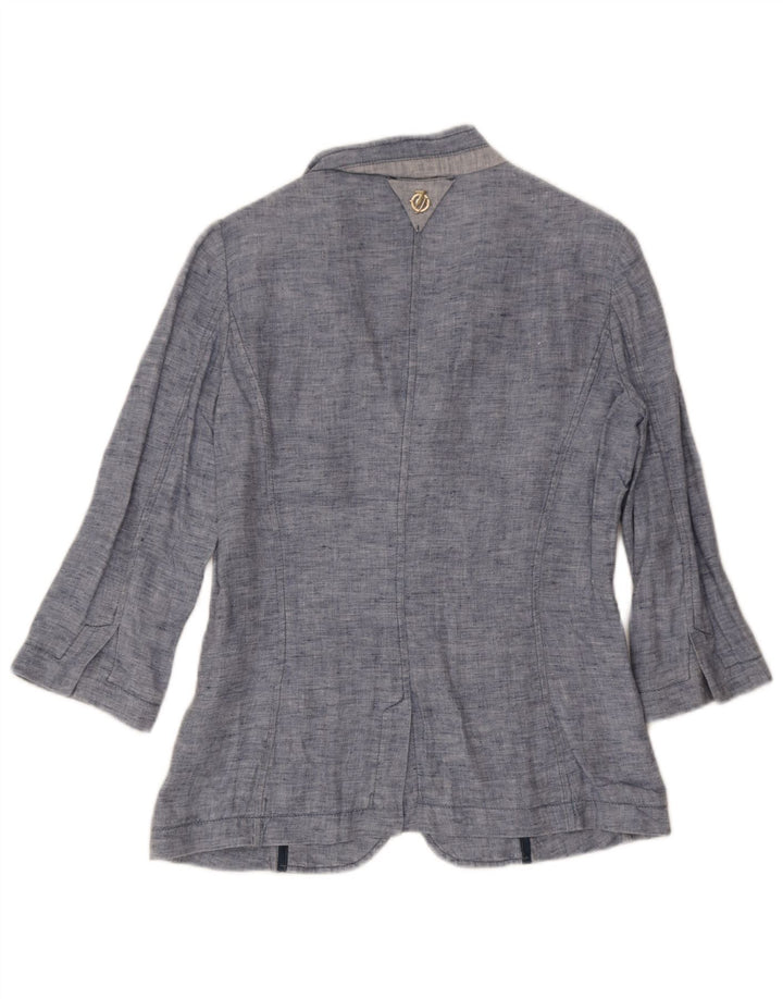 Ženska traper jakna s 3 gumba Trussardi Jeans UK 10 Small Blue