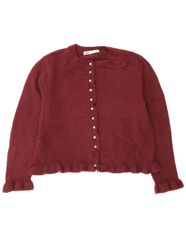 Zara ženski kardigan pulover UK 18 XL Bordo