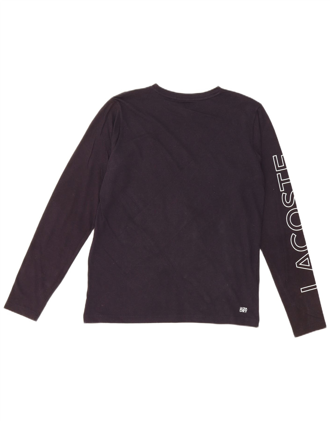 LACOSTE Dječja majica dugih rukava s grafikama 15-16 godina, tamnoplavi pamuk