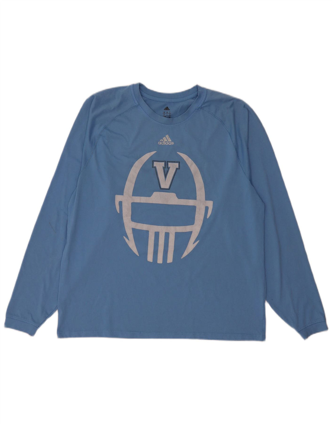 Adidas muška majica Villanova Graphic dugih rukava veliki plavi poliester