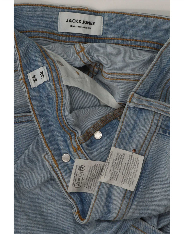 Jack & Jones Muške uske traperice W34 L32 Plavi pamuk