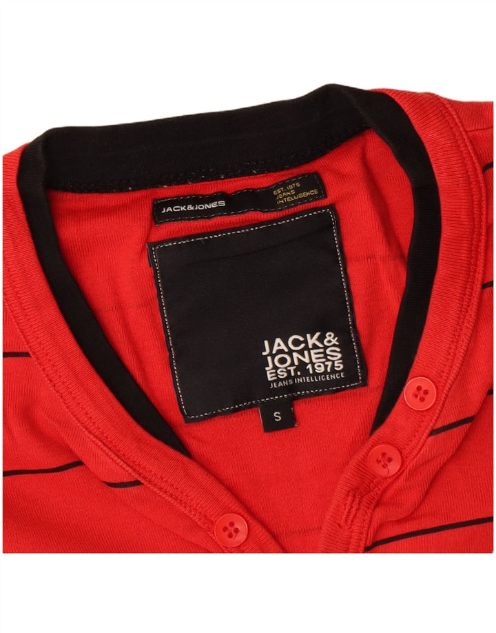 Jack & Jones muška majica dugih rukava, mali pamuk na crvene pruge
