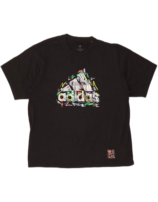 ADIDAS muška majica s grafičkim motivima XL, crni pamuk