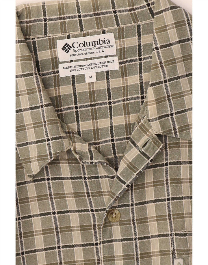 Columbia muška košulja kratkih rukava, srednji kaki karirani pamuk
