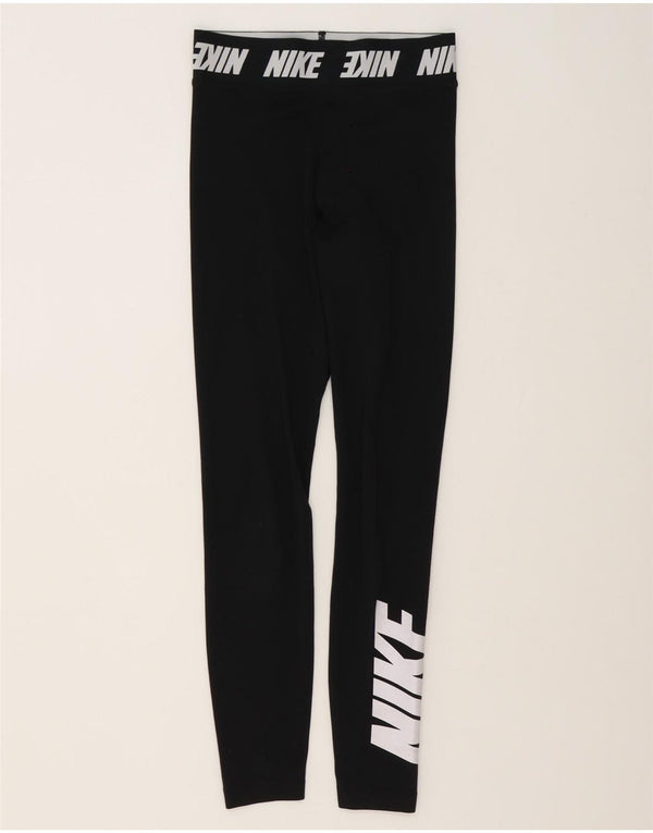 Nike ženske grafičke tajice UK 4 XS crni pamuk