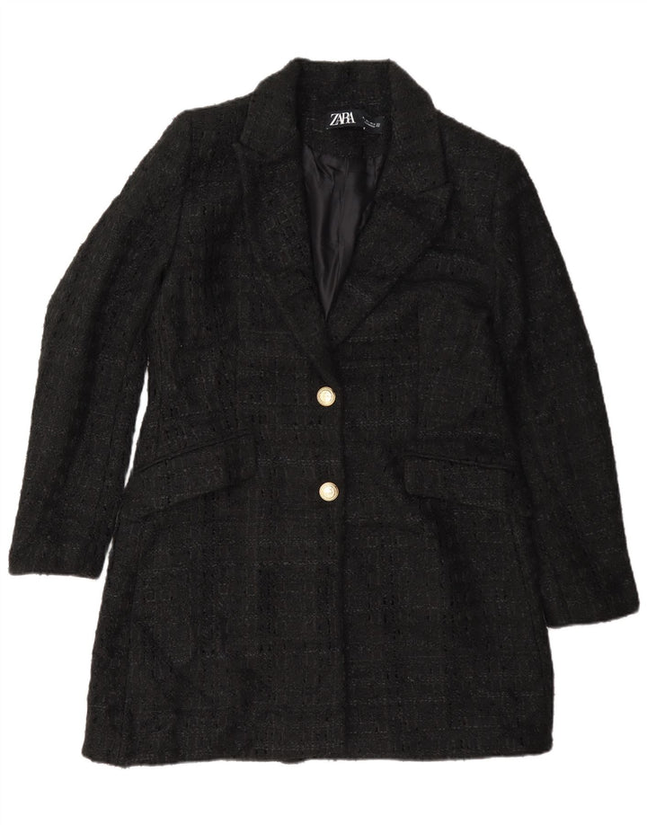 Zara ženski kaput UK 16 Large Black Flected