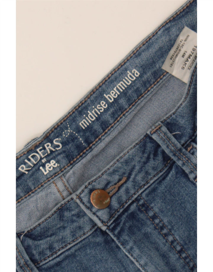 Womens Mid Rise Bermuda Denim Shorts US 14 XL W34 Vintage Lee and Second-Hand Lee from Messina Hembry 