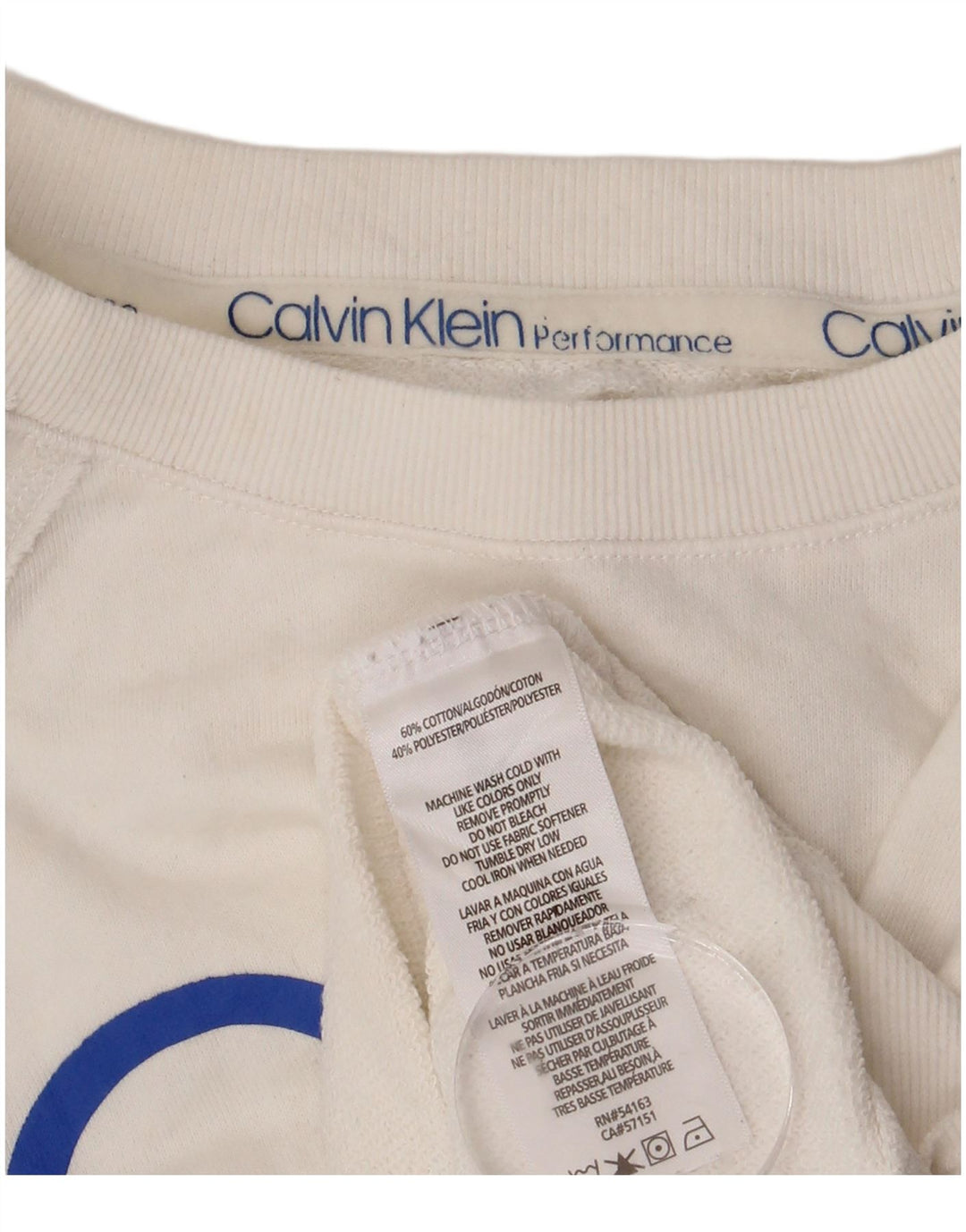 CALVIN KLEIN Ženska kratkotrajna majica s kratkim rukavima UK 8 Mala bijela