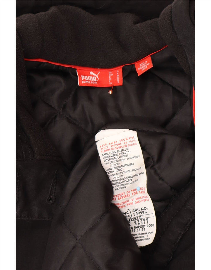 PUMA ženska velika parka jakna s kapuljačom UK 10 Mala crna pamuk