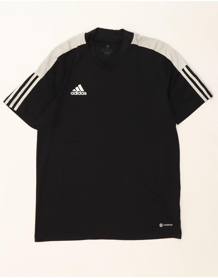 Adidas muška Aeroready majica kratkih rukava srednje crne boje od poliestera