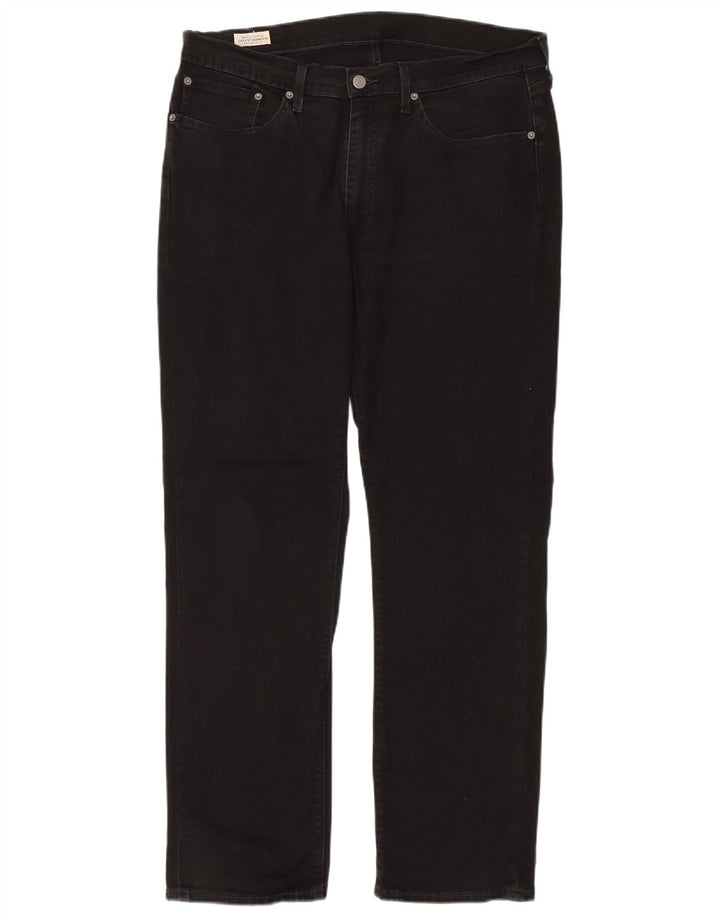 LEVI'S muške ravne traperice W36 L32 crni pamuk