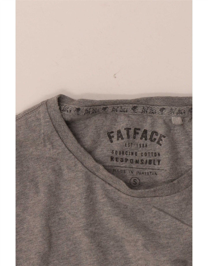 Fat Face muška majica dugih rukava, mali sivi pamuk