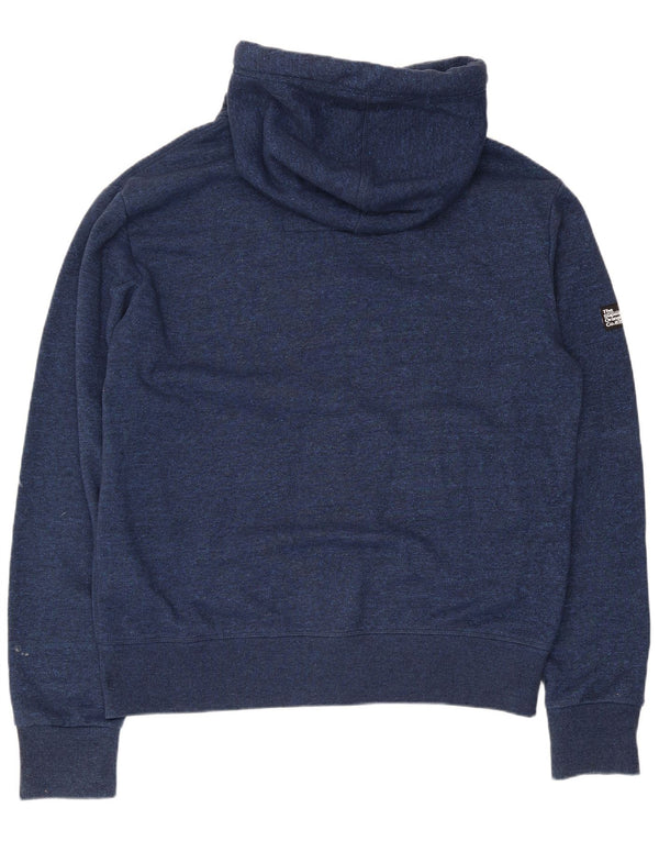 Superdry muški pulover s kapuljačom s patentnim zatvaračem 2XL tamnoplavi pamuk