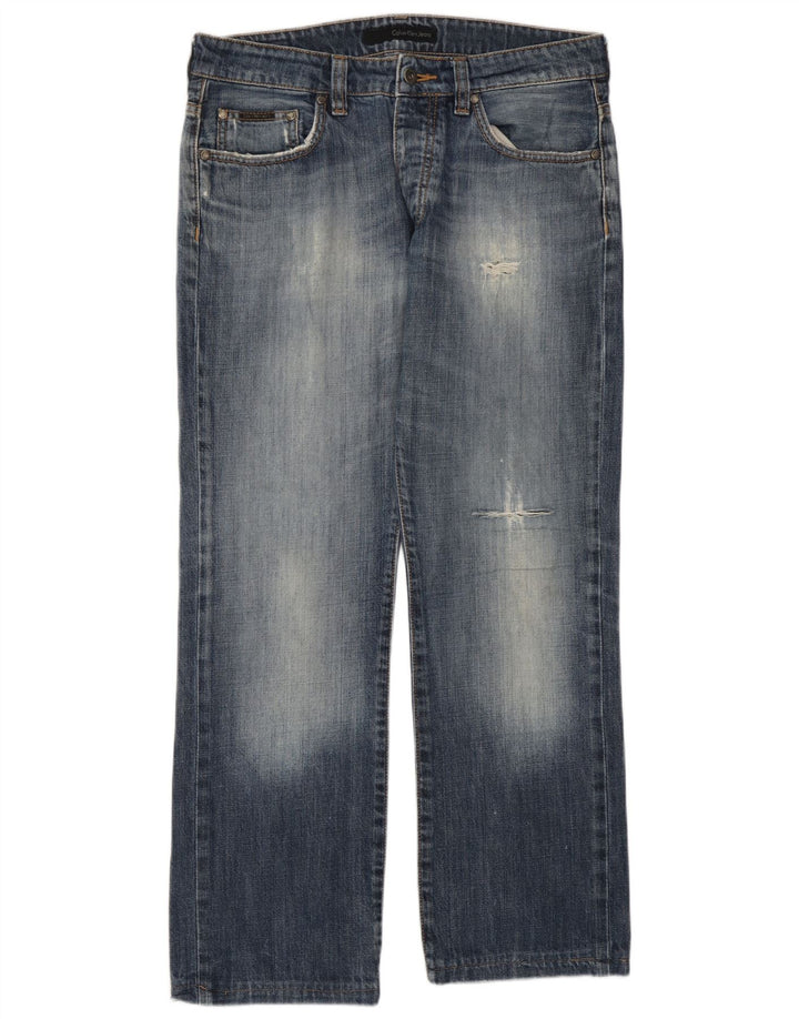 Muške ravne traperice Calvin Klein, W34 L28, plave