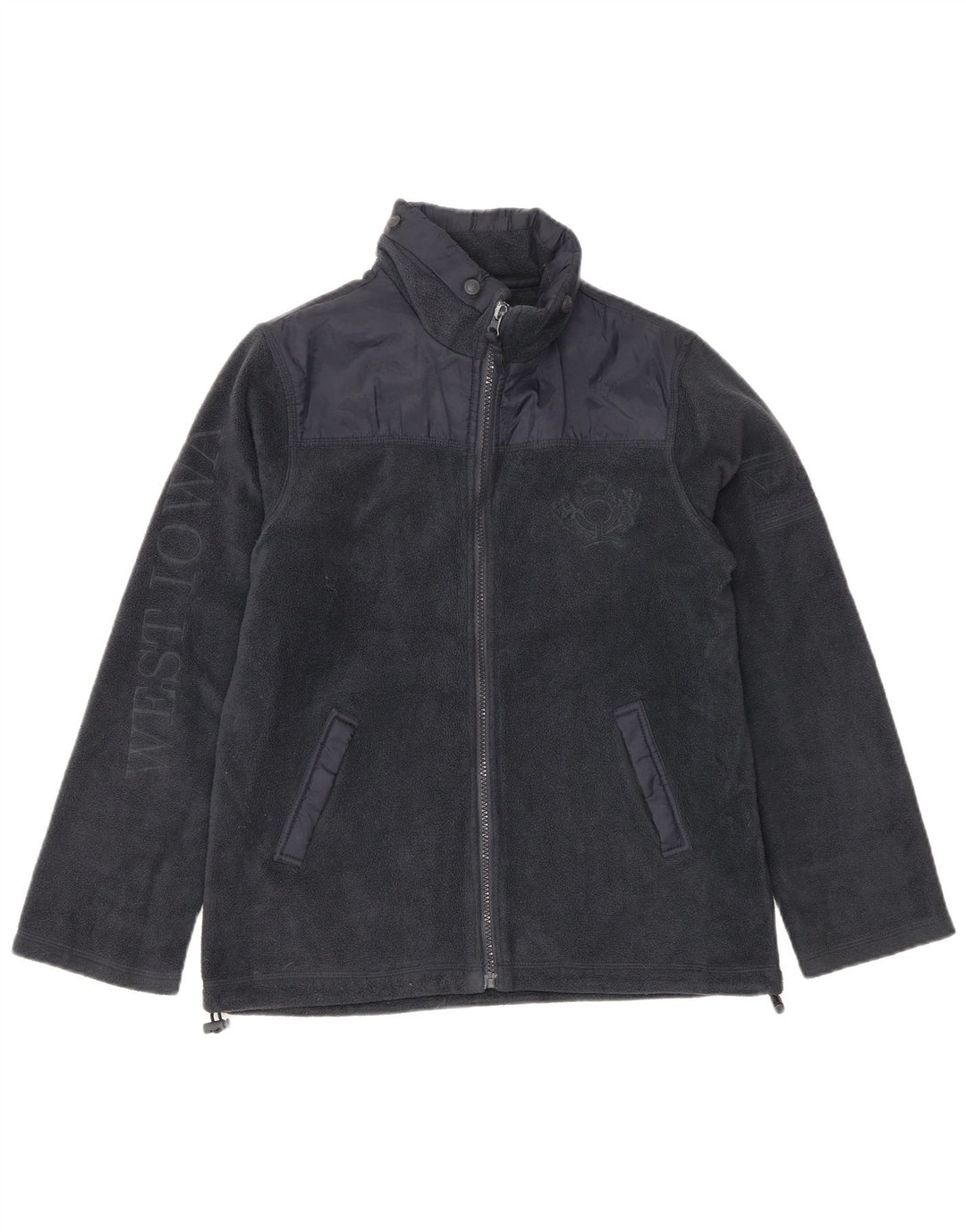 MASSIMO DUTTI Jakna od flisa s motivima za dječake 11-12 godina tamnoplava poliester
