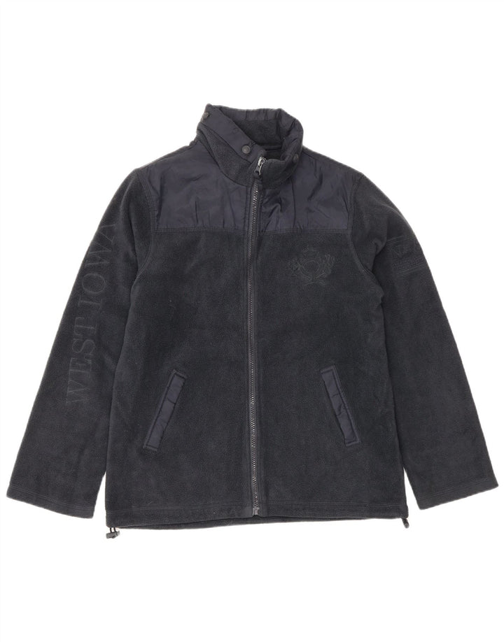 MASSIMO DUTTI Jakna od flisa s motivima za dječake 11-12 godina tamnoplava poliester