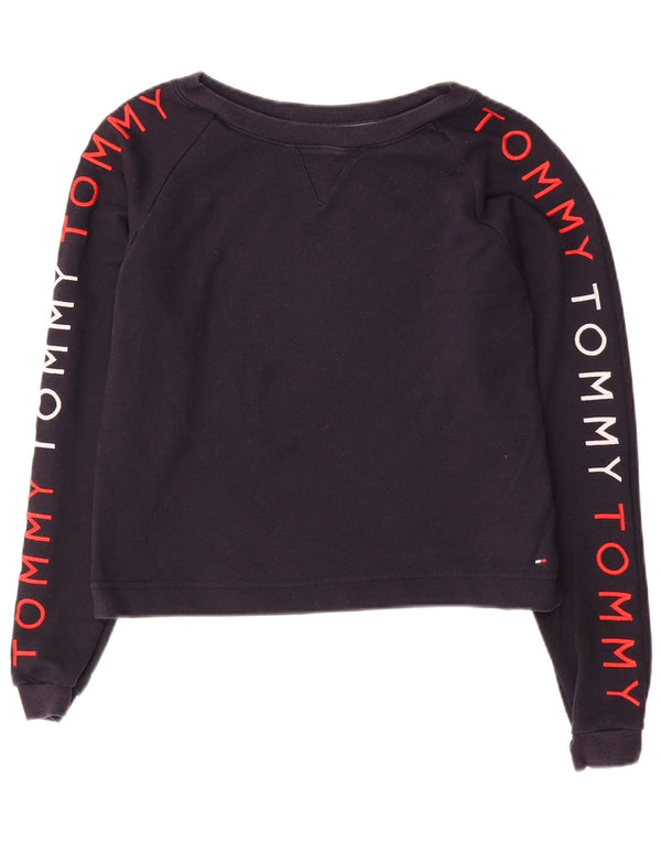 Tommy Hilfiger Ženska kratkotrajna majica s motivima UK 10 Mala tamnoplava