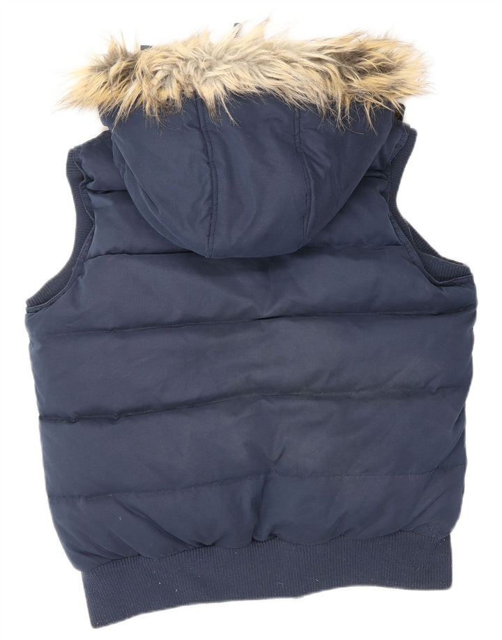 Fat Face Ženska podstavljena jakna s kapuljačom UK 12 Medium tamnoplavi poliester