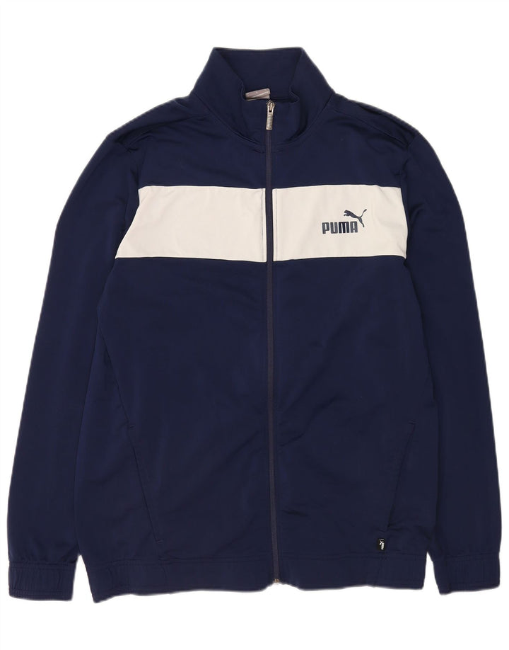 Puma muška gornja jakna trenirke Large Navy Blue Colourblock