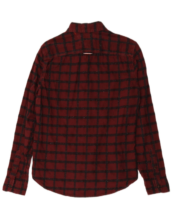 Tommy Hilfiger muška flanelska košulja, mali bordo karirani pamuk