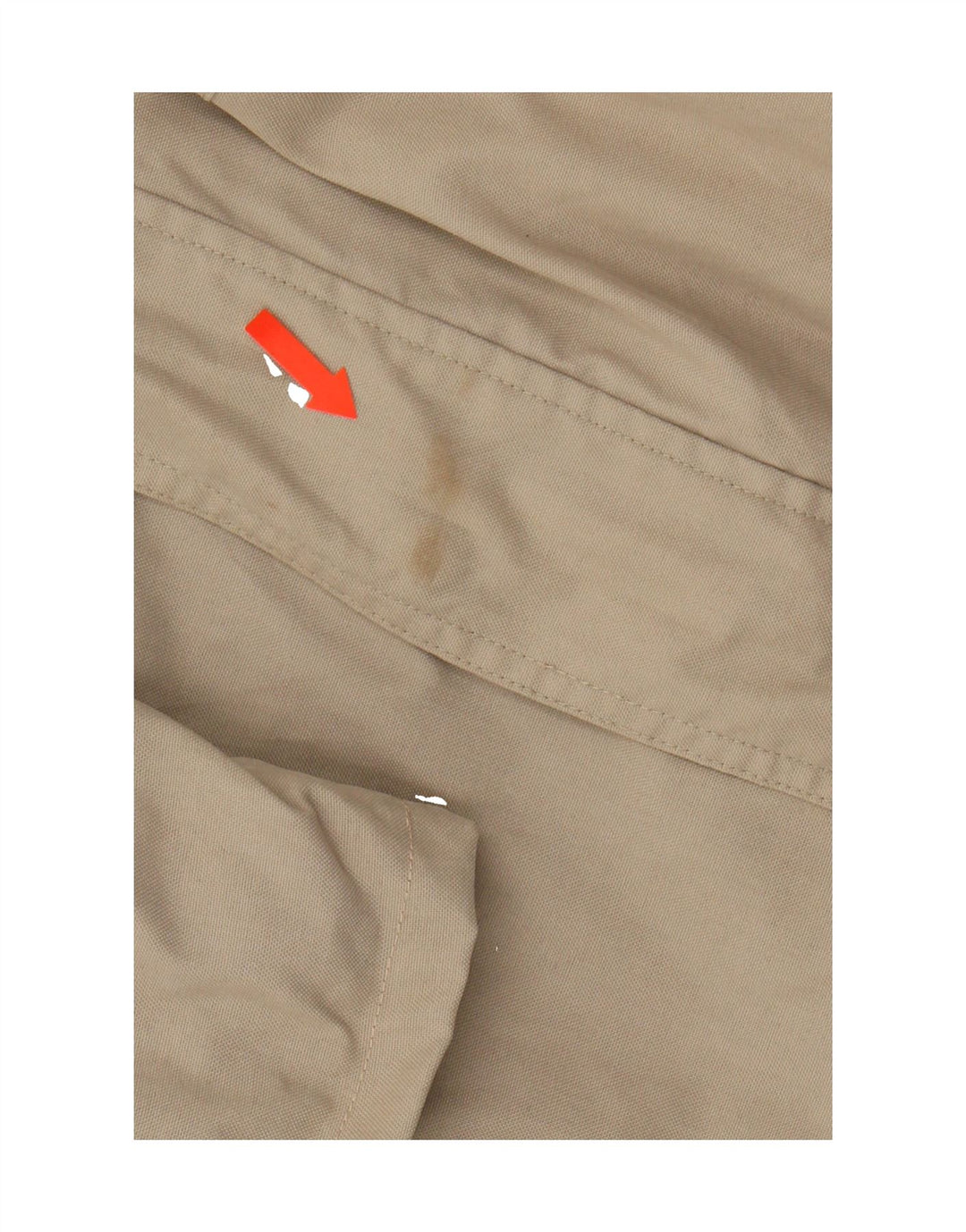 TIMBERLAND Mens Overcoat UK 40 Large Beige Nylon Vintage Timberland and Second-Hand Timberland from Messina Hembry 