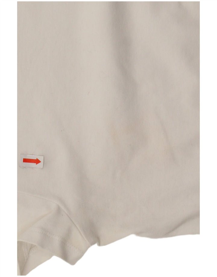 MASSIMO DUTTI Ženska majica kratkih rukava UK 8 Mali bijeli pamuk