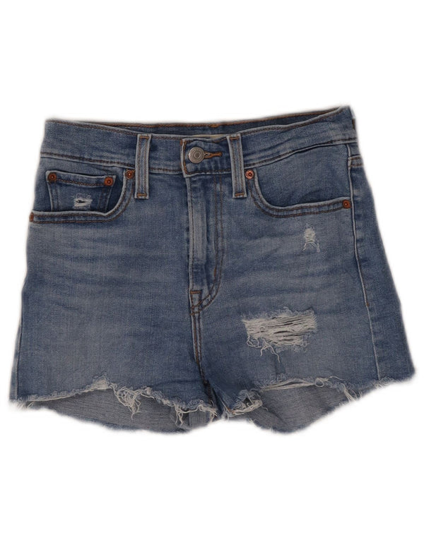 Levi's ženske traper kratke hlače visokog struka W25 XS, plavi pamuk