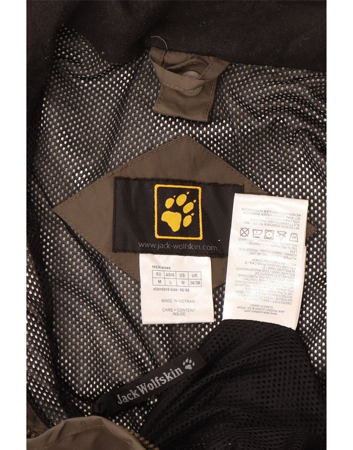 JACK WOLFSKIN Muška kišna jakna UK 36/38 Srednje smeđa poliamidna boja