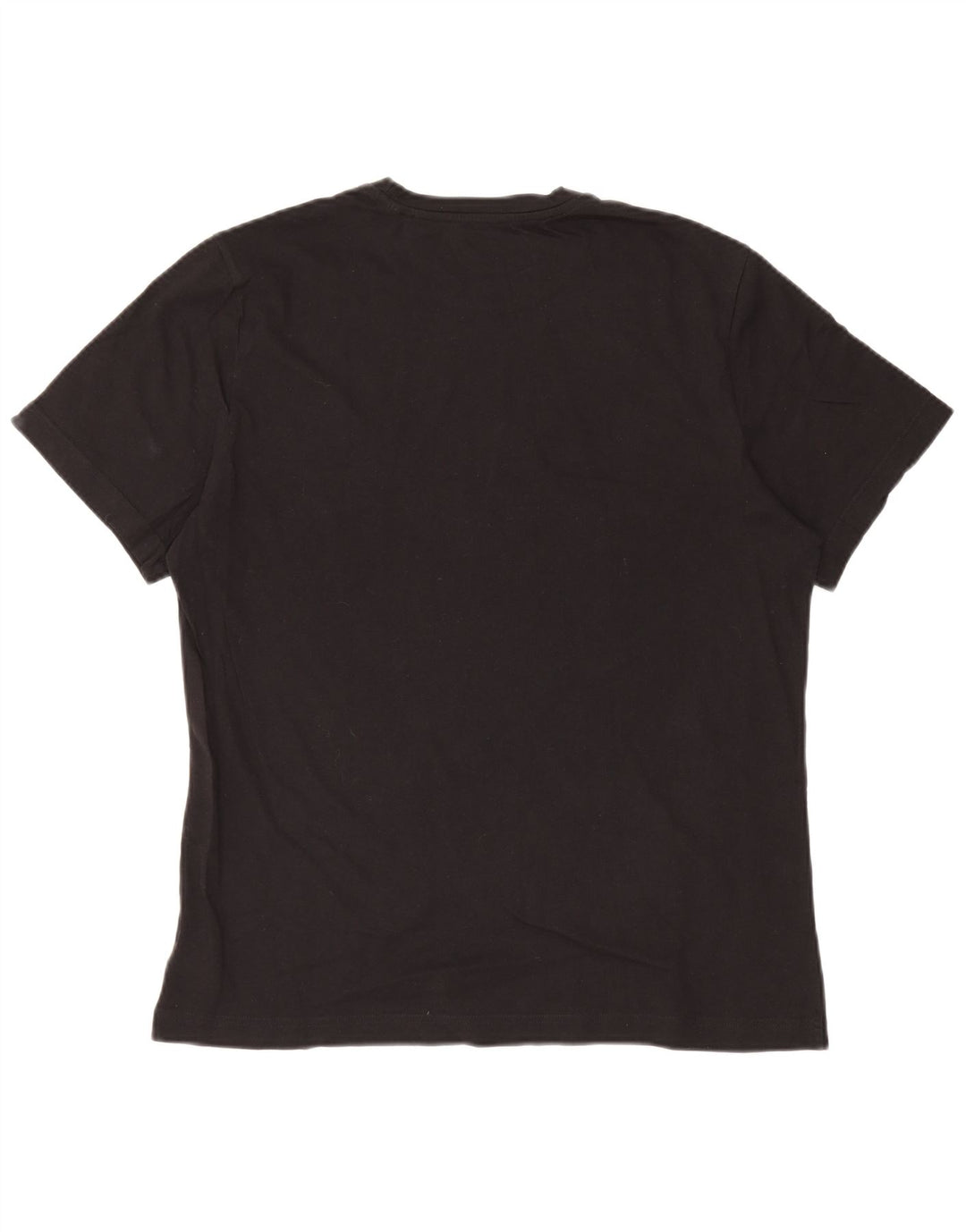 REEBOK Mens Graphic T-Shirt Top Large Black Cotton