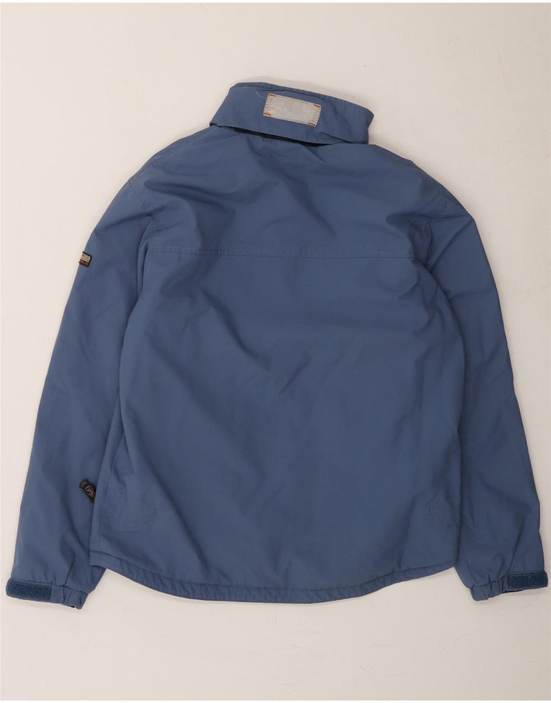 NAPAPIJRI Boys Windbreaker Jacket 11-12 Years Blue Vintage Napapijri and Second-Hand Napapijri from Messina Hembry 