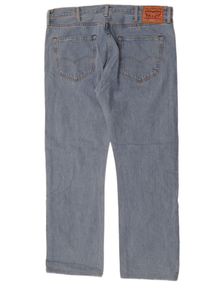 Levi's muške 501 ravne traperice W38 L29 plavi pamuk