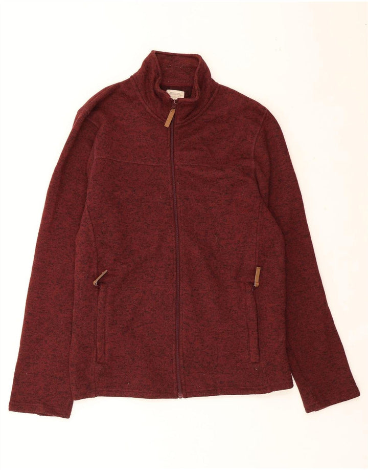 MOUNTAIN WAREHOUSE Mens Tracksuit Top Jacket Large Maroon Flecked Vintage Mountain Warehouse and Second-Hand Mountain Warehouse from Messina Hembry 