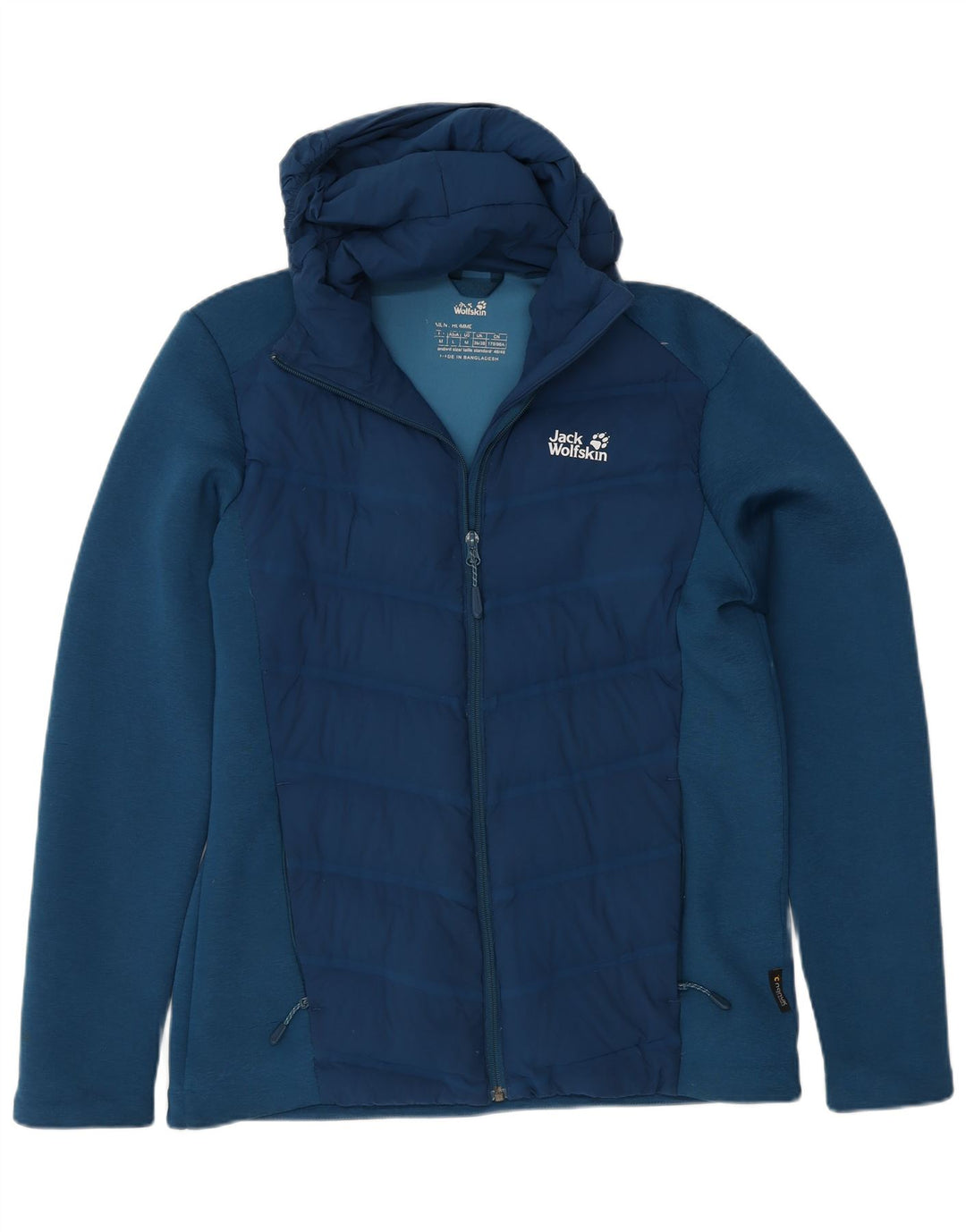 Jack Wolfskin muška vjetrovka s kapuljačom UK 36/38 Mala plava poliesterska jakna