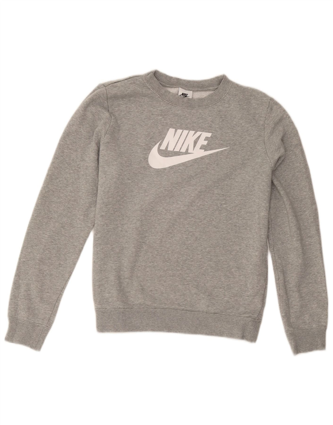 Nike Ženska prekomjerna trenirka s grafičkim motivima UK 10 Mali sivi pamuk
