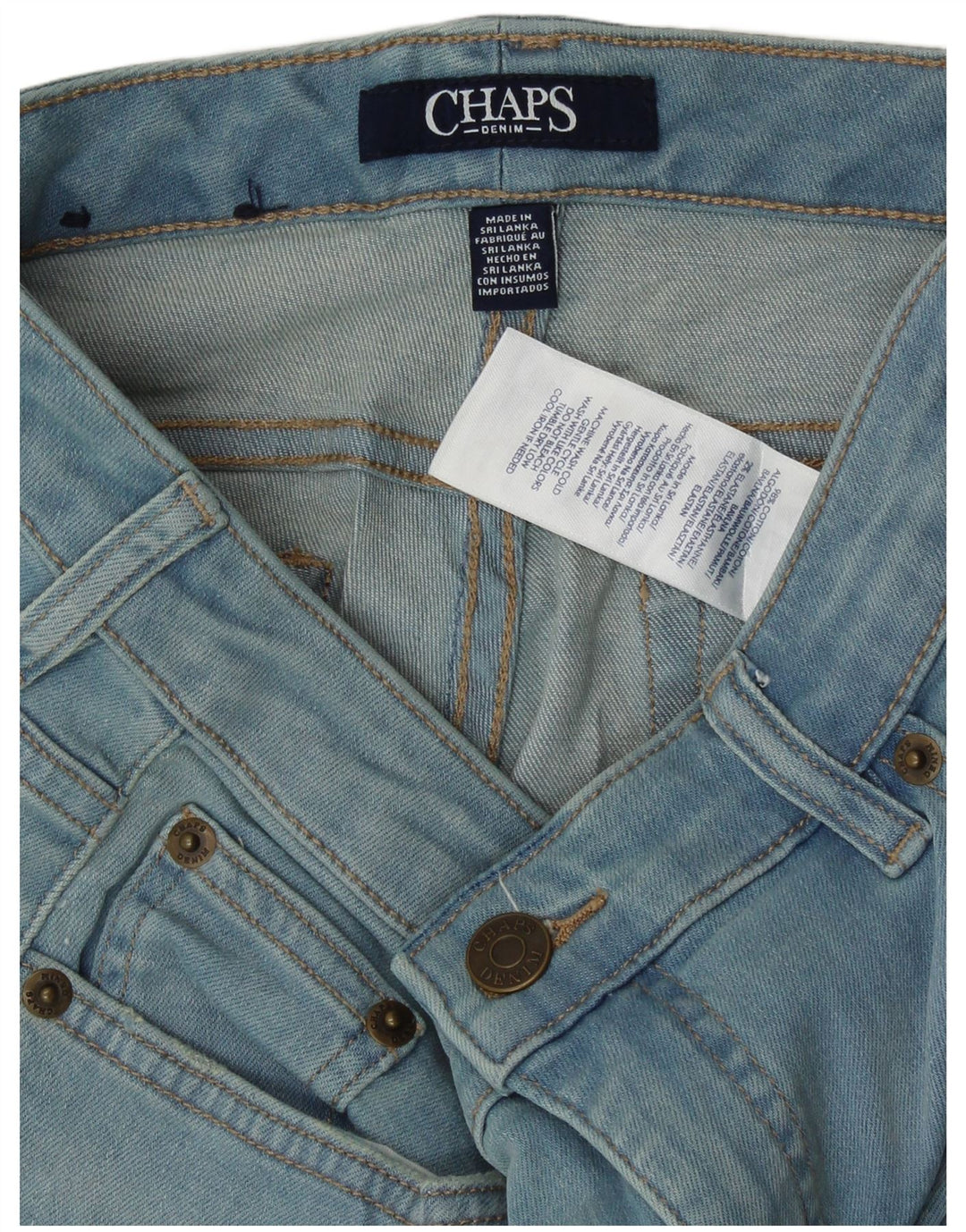 Chaps ženske uske traperice W32 L29 plavi pamuk