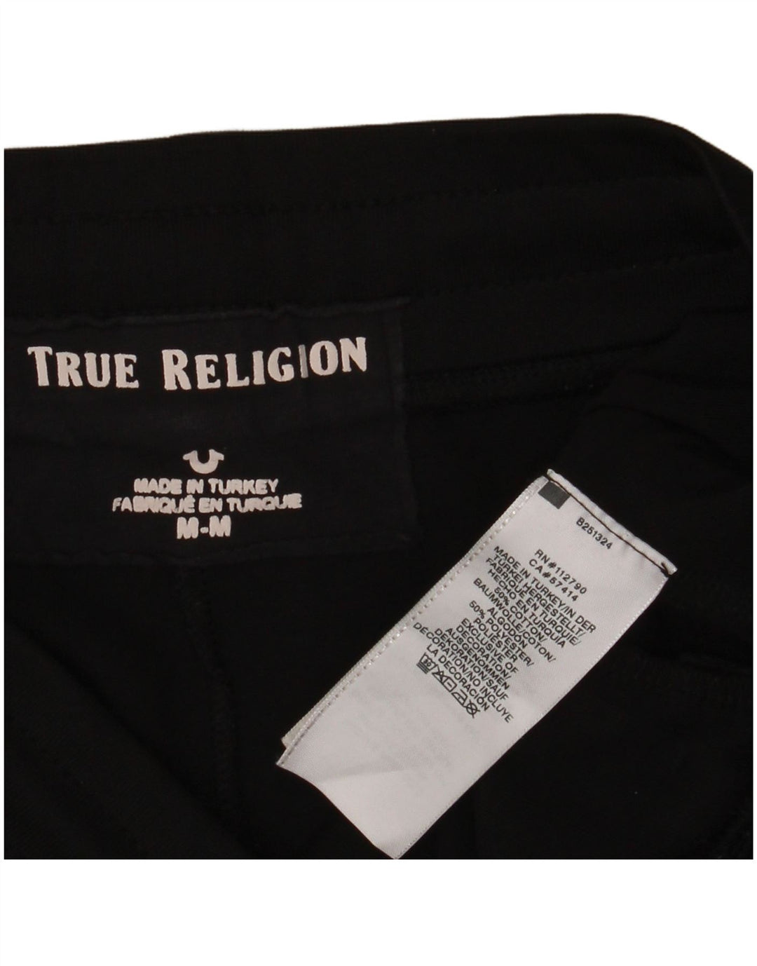 TRUE RELIGION Ženska trenirka Hlače Joggers UK 14 srednje crna