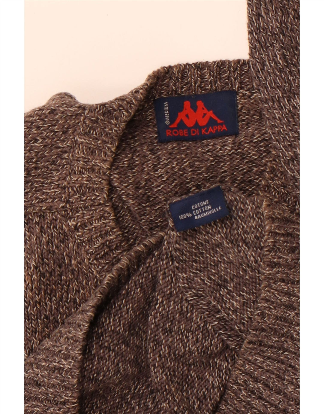 KAPPA muški džemper s V-izrezom, srednje sivi pamuk