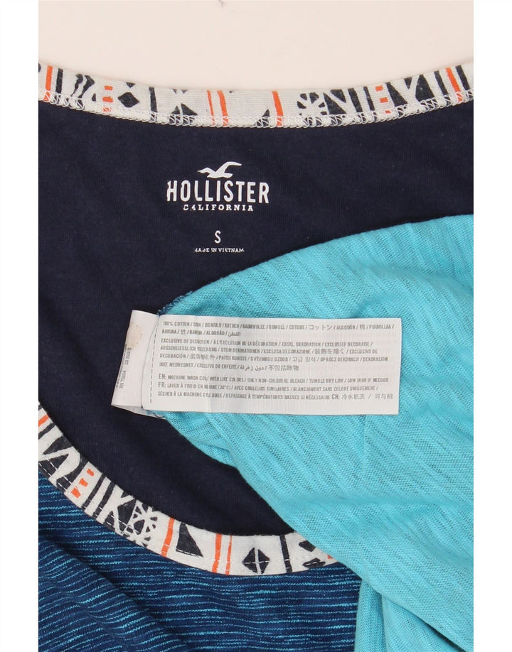 HOLLISTER Muška majica s malim plavim prugama, pamuk