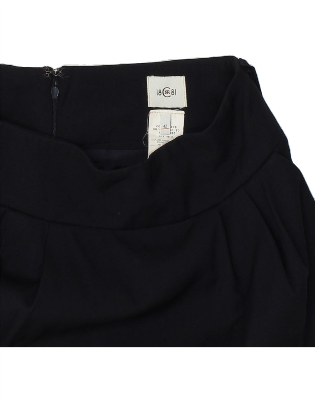 CERRUTI 1881 Womens Bubble Skirt IT 42 Medium W28  Navy Blue Vintage Cerruti 1881 and Second-Hand Cerruti 1881 from Messina Hembry 